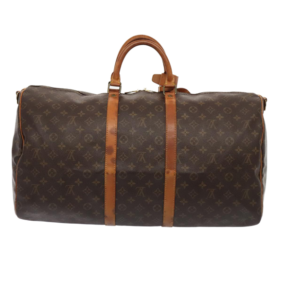 LOUIS VUITTON Monogram Keepall Bandouliere 55 Boston Bag M41414 LV Auth 88923 - Picture 2 of 16